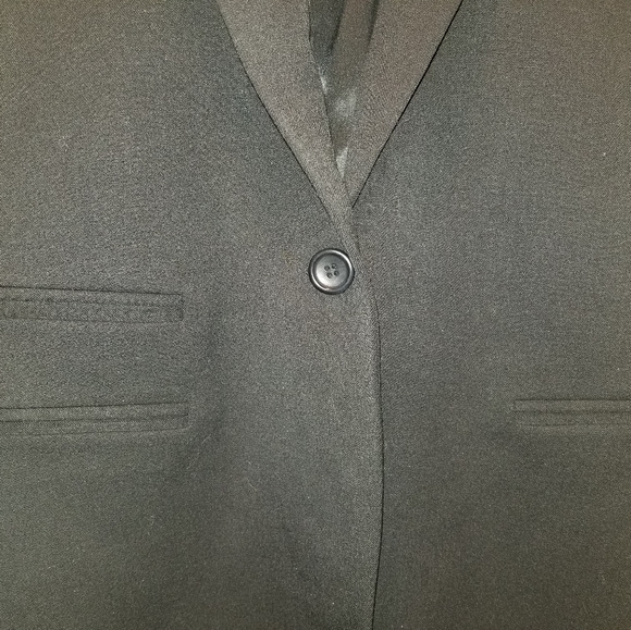 Theory Women's Black Coat Wool Suit Button Blazer - Picture 6 of 7